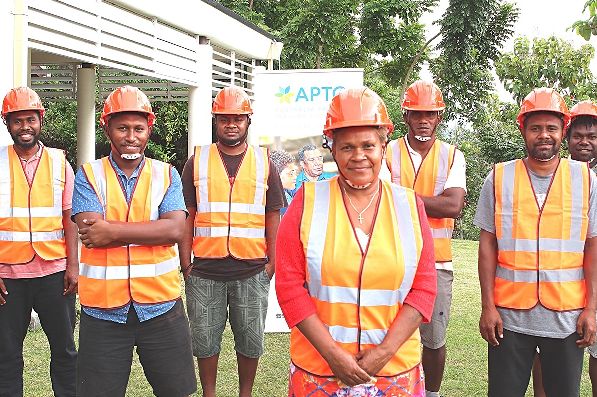 Participants of the Work, Health and Safety (WHS) in Construction training.