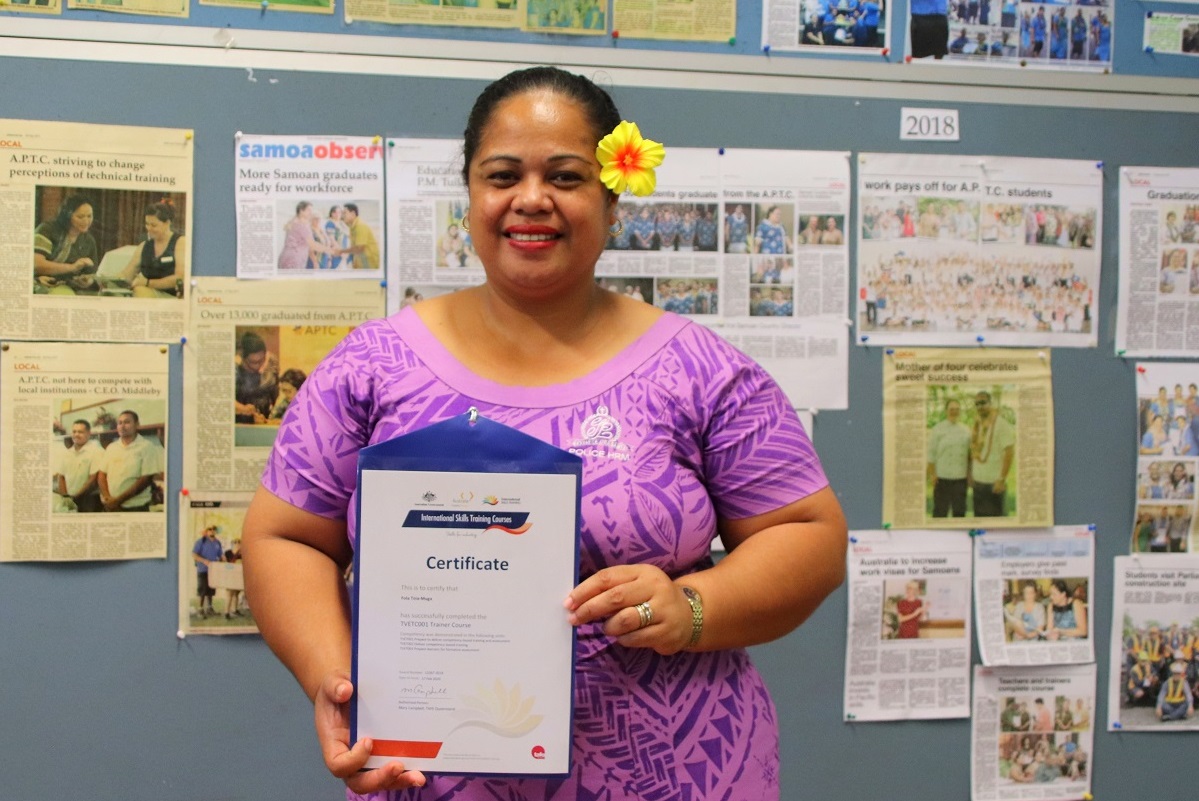 Samoan APTC students honoured at virtual graduation ceremony